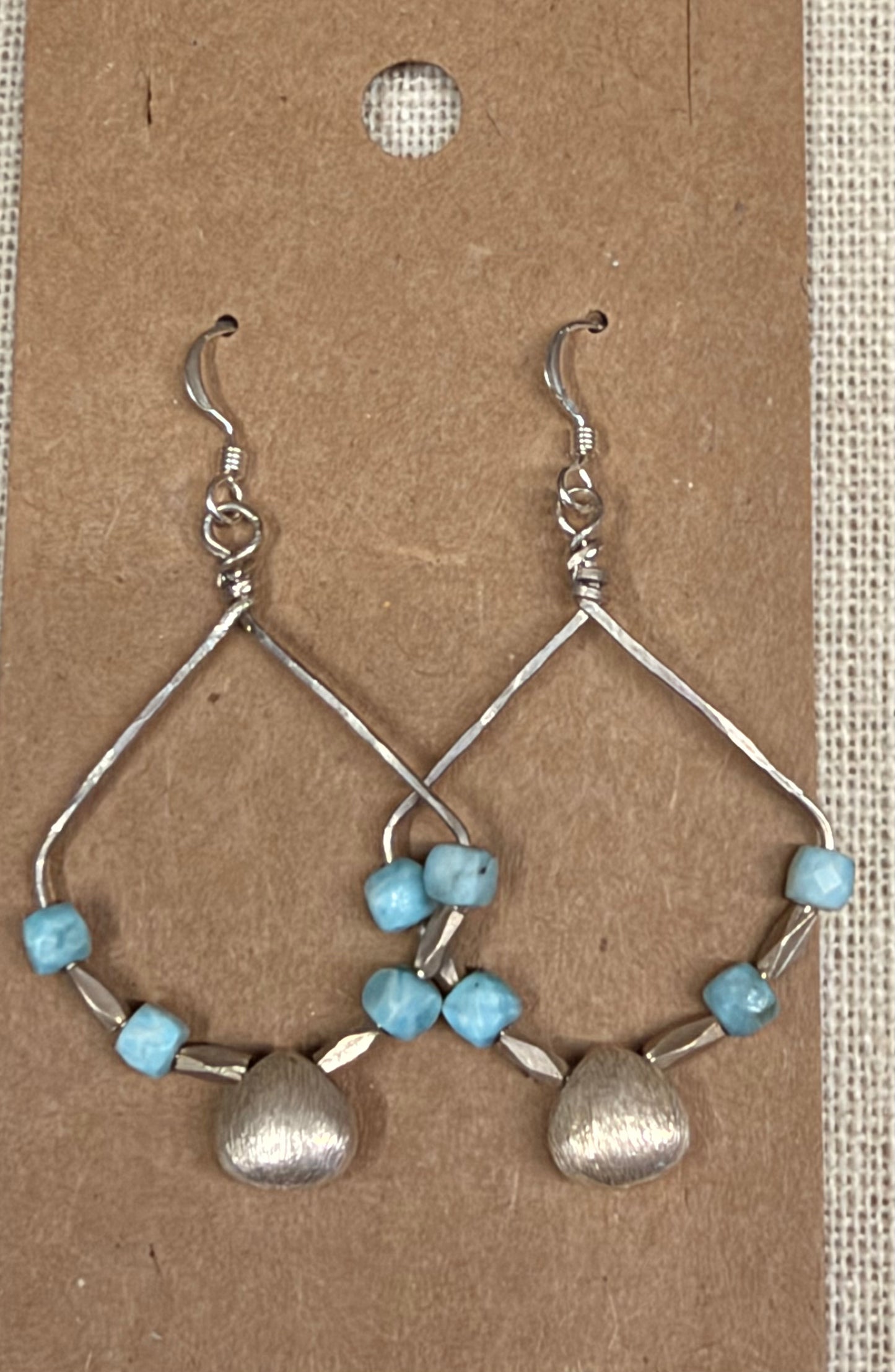 Earrings: Amazonite