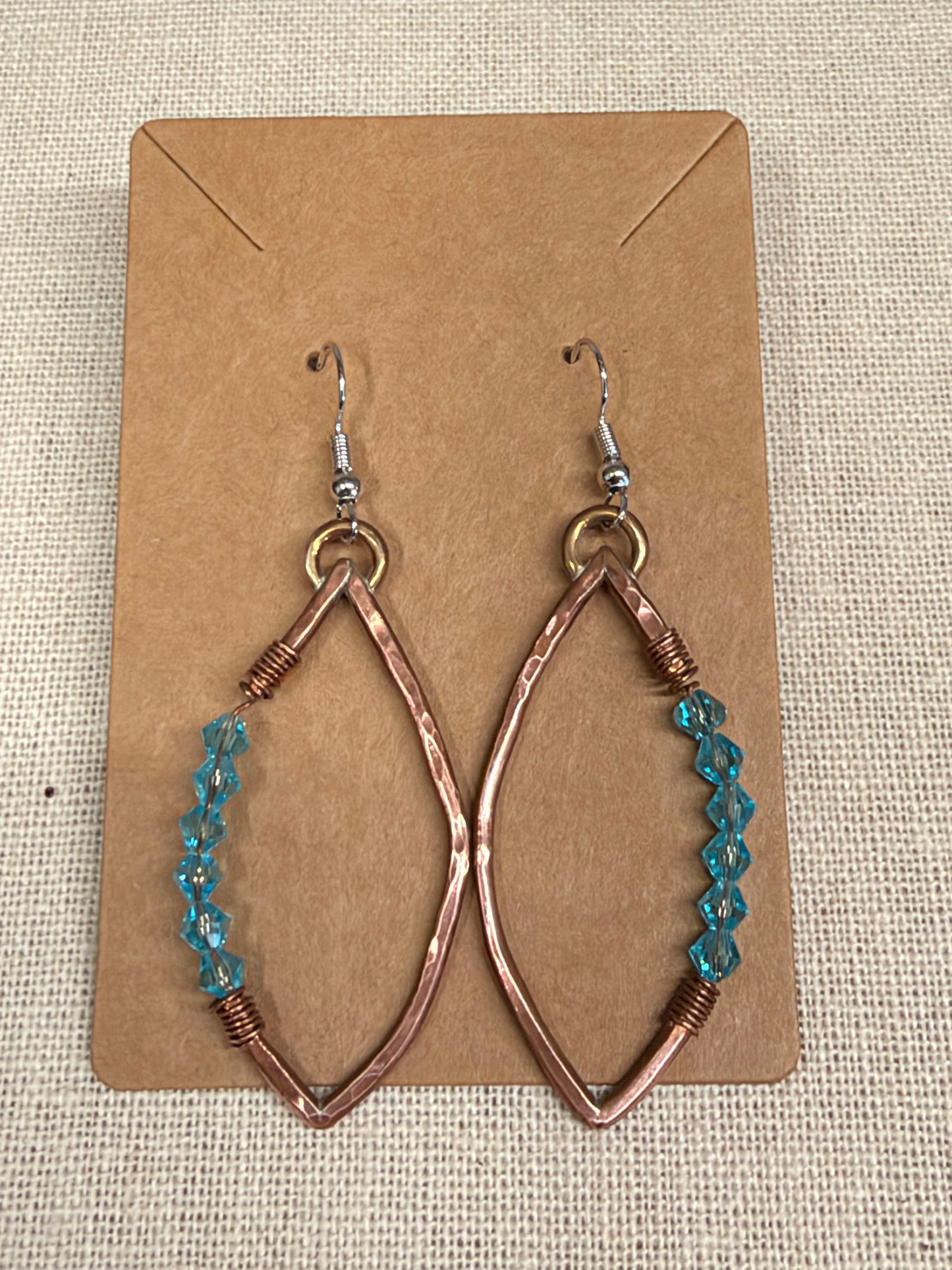 Earrings: Marquise crystals